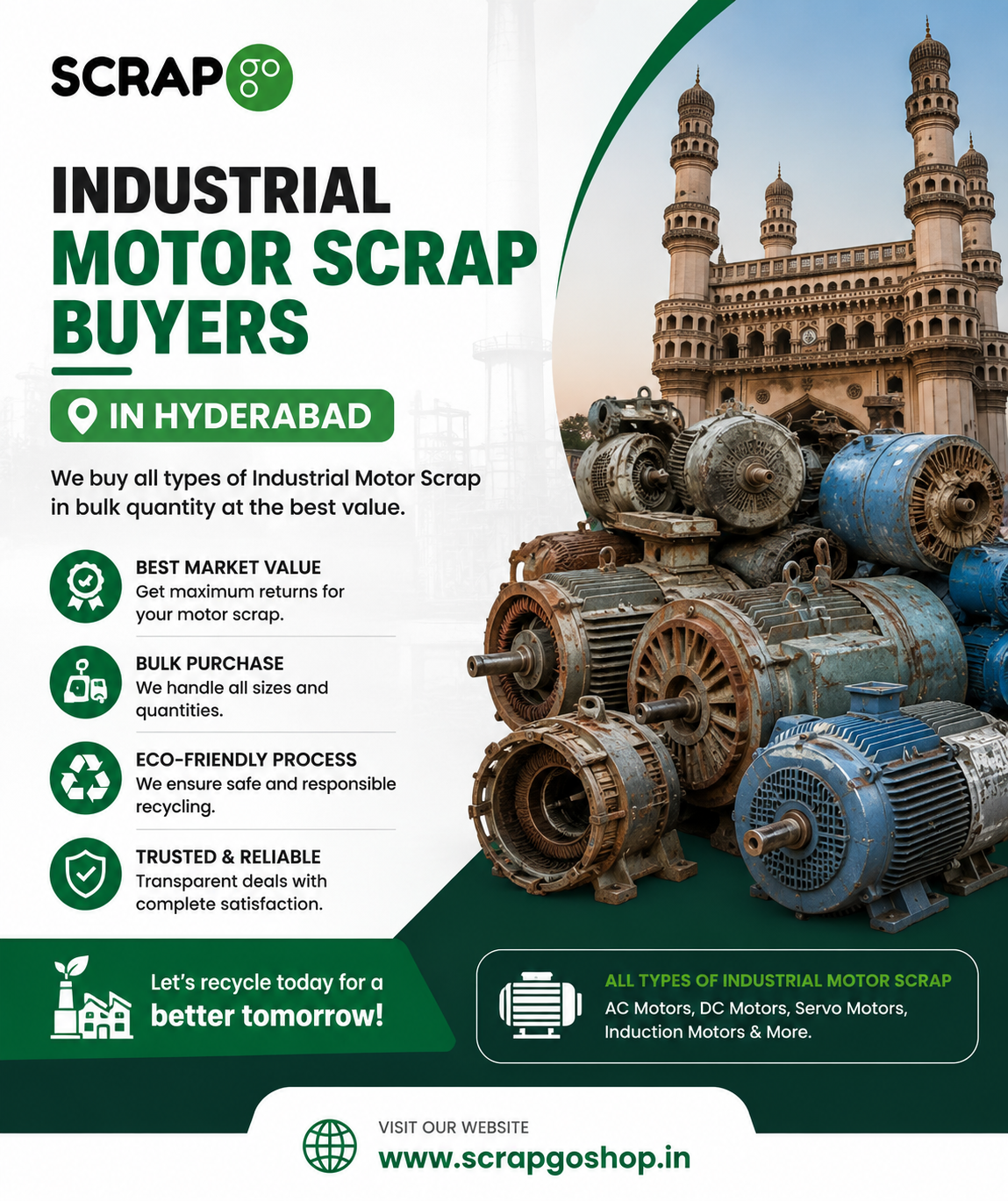 Industrial Motor Scrap Buyers in Hyderabad